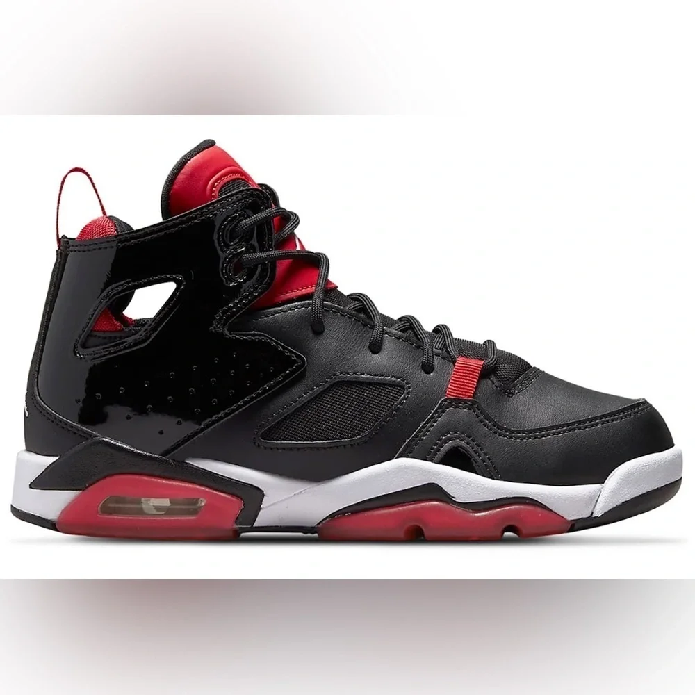Jordan Flight Club 91 Black University Red White (GS) Size 5.5Y US/38 EU
